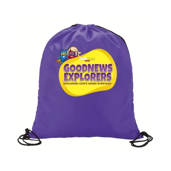 GoodNews Explorers Drawstring Bag